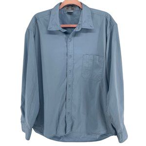 Doc & Amelia Men's Size Medium/Large Blue Dress Shirt